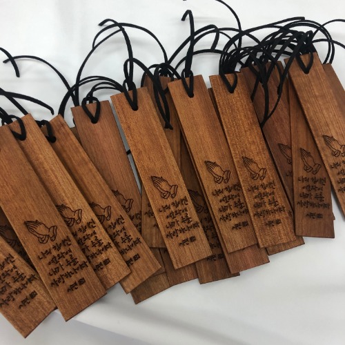 [도매] 원목 책갈피 나무 북마크 단체 대량 주문 제작 기념품 각인 디자인 무료